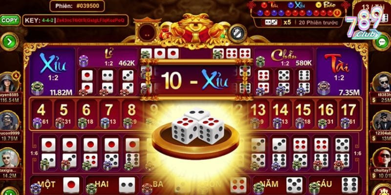 Hướng dẫn cược Sicbo 789club cho người mới bắt đầu 3 Cược tựa game này tại hệ thống cực kỳ đơn giản