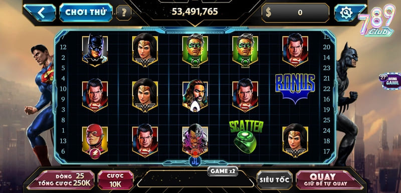 Hướng dẫn cách chơi slot Justice League dành cho người mới 4 Thu thập các biểu tượng là bước quan trọng nhất trong Justice League