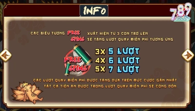 Hướng dẫn cách chơi Naruto Slots 789Club dành cho tân thủ 4 Tính năng chơi free giúp anh em cải thiện tỷ lệ thắng