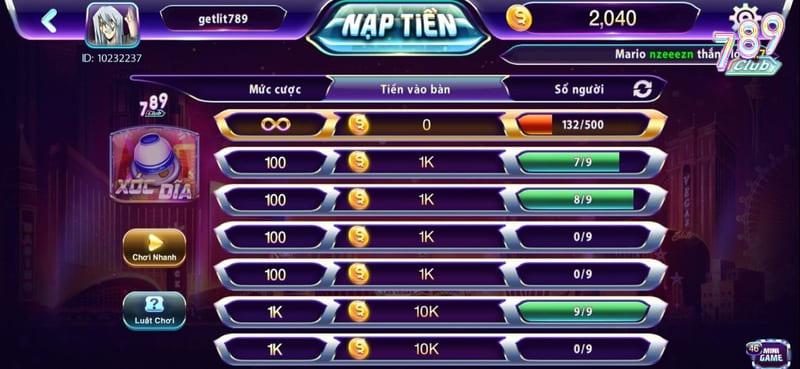 Xóc đĩa 789club - Trò chơi cổ điển được yêu thích nhất 2024 3 Xóc đĩa 789club